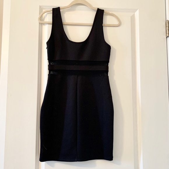 Forever 21 Black Bodycon Dress, Size Medium - Picture 4 of 9